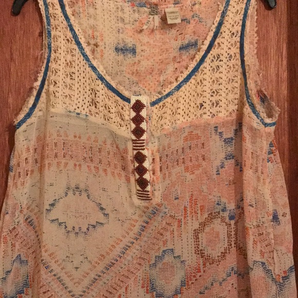 BKE Chiffon Tank Top - Picture 3 of 5